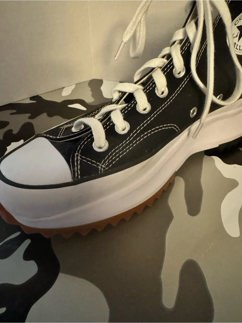 Converse Run Star Hike Platform High-Top Sneakers - Black/White legit